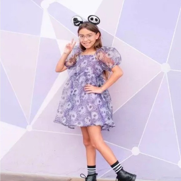 Disney Purple Kids Dress - Picture 3 of 5
